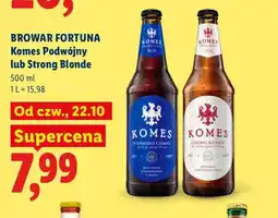 Lidl Piwo Browar Fortuna Komes Strong Blonde oferta