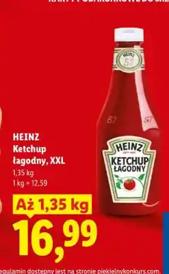 Lidl Ketchup łagodny XXL Heinz oferta