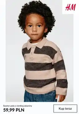 H&M Sweter polo z cienkiej dzianiny H & M oferta