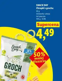 Lidl Chrupki z grochu śmietanka-cebula Snack Day oferta