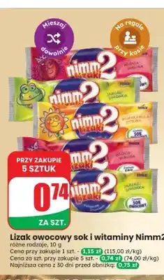 Dino Lizak owocowy sok i witaminy Nimm2 oferta
