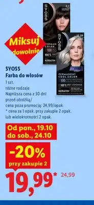 Lidl Farba do włosów Syoss oferta