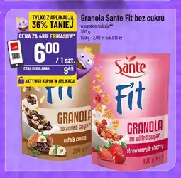 Polomarket Granola Sante Fit bez cukru strawberry & cherry oferta