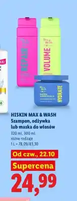 Lidl Szampon do włosów HiSkin Max & Wash oferta