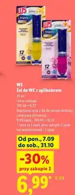 Lidl Żel do WC z aplikatorem W5 oferta