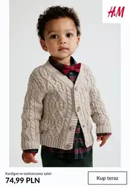 H&M Kardigan w warkoczowy splot H & M oferta