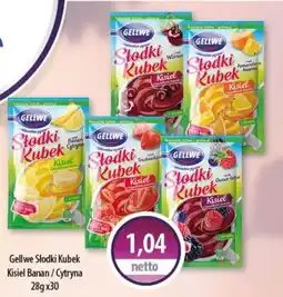 DUO-TES Gellwe Stodki Kubek Kisiel Banan / Cytryna oferta