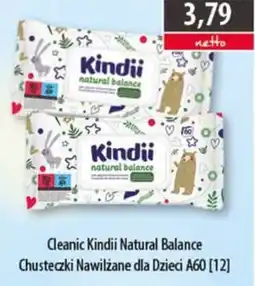 DUO-TES Cleanic Kindii Natural Balance Chusteczki Nawilżane dla Dzieci oferta