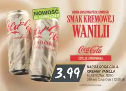 Słoneczko Napój Coca-Cola Creamy Vanilla oferta