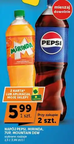 Groszek Napój Pepsi, Mirinda, 7UP, Mountain Dew oferta