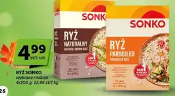Groszek Ryż Sonko wybrane rodzaje oferta