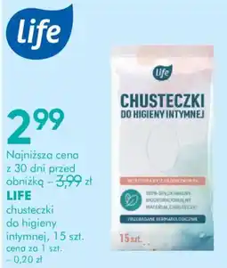 SuperPharm Chusteczki do higieny intymnej Life oferta
