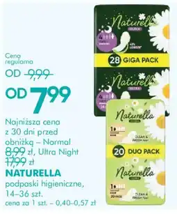 SuperPharm Naturella podpaski higieniczne oferta