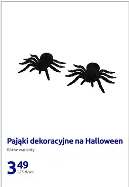 Action Pająki dekoracyjne na Halloween oferta