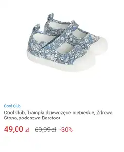 Smyk Cool Club, Trampki dziewczęce, niebieskie, Zdrowa Stopa, podeszwa Barefoot oferta