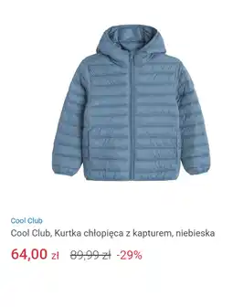 Smyk Cool Club, Kurtka chłopięca z kapturem, niebieska oferta