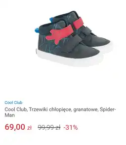 Smyk Cool Club, Trzewiki chłopięce, granatowe, Spider-Man oferta