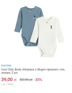 Smyk Cool Club, Body chłopięce z długim rękawem, mix, zestaw, 2 szt oferta