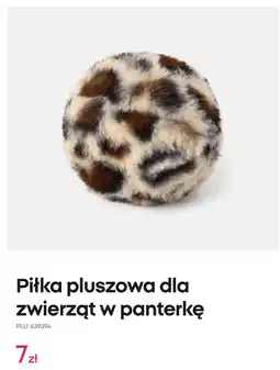 Pepco Piłka pluszowa dla zwierząt w panterkę oferta