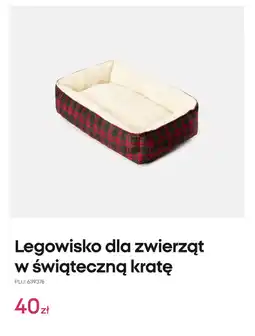 Pepco Legowisko dla zwierząt w świąteczną kratę oferta