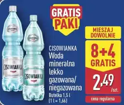 ALDI Cisowianka Woda mineralna lekko gazowana/niegazowana oferta