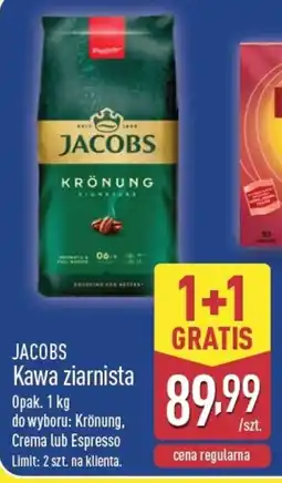 ALDI Kawa ziarnista Jacobs oferta