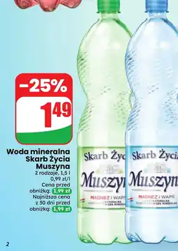 Dino Woda mineralna Muszyna oferta