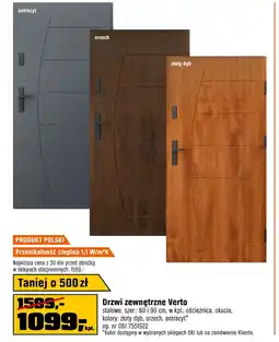 OBI Drzwi zewnętrzne Verto oferta