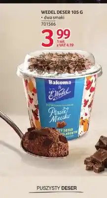 Selgros Deser Ptasie Mleczko o smaku czekoladowym E.Wedel oferta