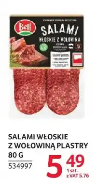 Selgros Salami włoskie z wołowiną w plastrach Bell oferta