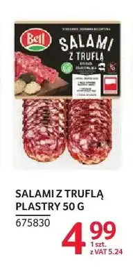 Selgros Salami z truflą w plastrach Bell oferta