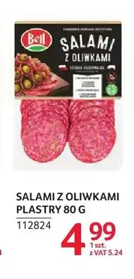 Selgros Salami z oliwkami w plastrach Bell oferta