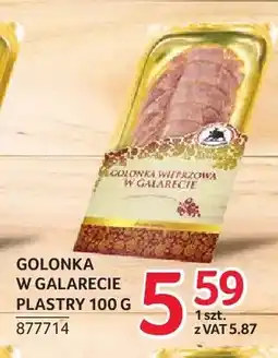 Selgros Golonka w galarecie plastry ZMB Białystok oferta