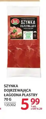 Selgros Szynka dojrzewająca łagodna w plastrach Bell oferta