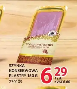 Selgros Szynka konserwowa plastry ZMB Białystok oferta