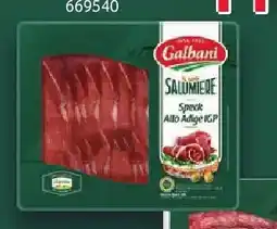 Selgros Wędlina plastry Speck Alto Adige IGP Galbani oferta