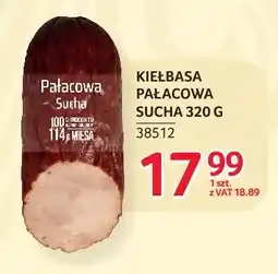 Selgros Kiełbasa pałacowa sucha Zielińscy oferta