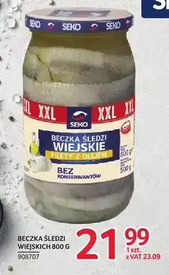 Selgros Beczka śledzi wiejskich Seko oferta