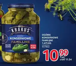 Selgros Ogórki konserwowe familijne Krakus oferta