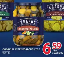 Selgros Ogórki plastry koreczki z curry Krakus oferta