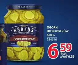 Selgros Ogórki do burgerów Krakus oferta