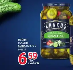 Selgros Ogórki plastry koreczki Krakus oferta