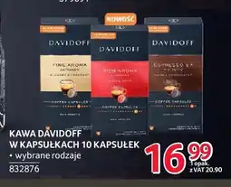 Selgros Kawa w kapsułkach Davidoff oferta