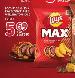 Selgros Chipsy karbowane Lay's Max Beef Wellington oferta