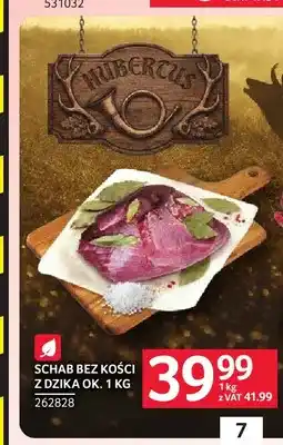 Selgros Schab bez kości z dzika ok. 1 kg Hubertus oferta