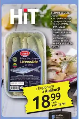 Selgros Śledzie w oleju Desé oferta