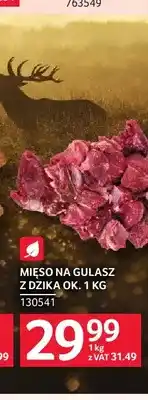 Selgros Mięso na gulasz z dzika ok. 1 kg Hubertus oferta