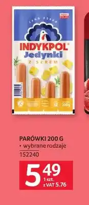 Selgros Parówki Jedynki z serem Indykpol oferta