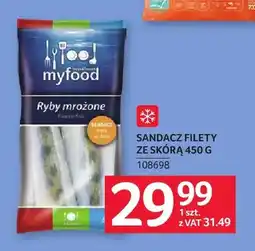 Selgros Sandacz filety ze skórą myfood oferta