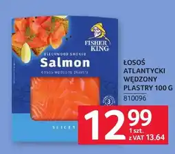 Selgros Łosoś atlantycki wędzony plastry Fisher King oferta